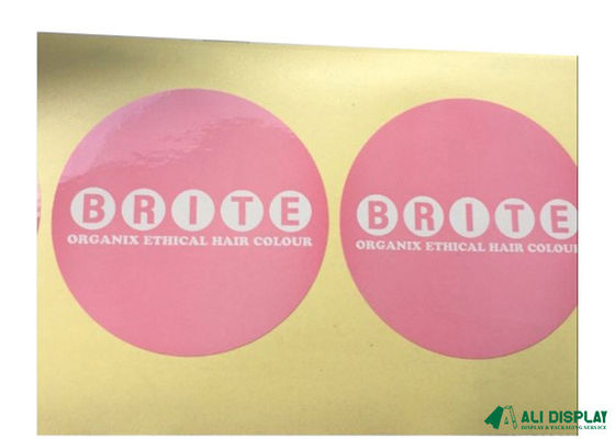 50mm PSD Kendinden Yapışkanlı Etiket Kağıdı CMYK Kozmetik Ambalaj Etiketleri
